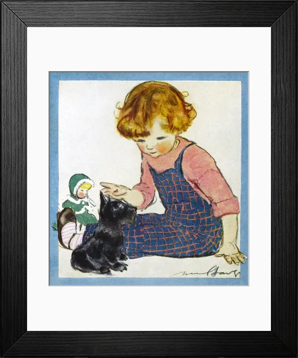 Framed Print : We Three by Muriel Dawson Framed Print : We Three by Muriel Dawson