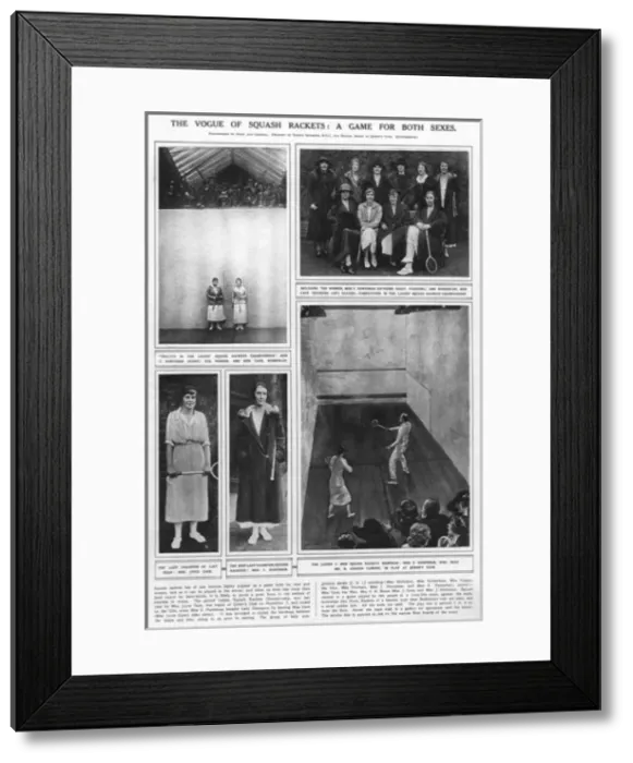Framed Print : The vogue of squash rackets: a game for both sexes Framed Print : The vogue of squash rackets: a game for both sexes