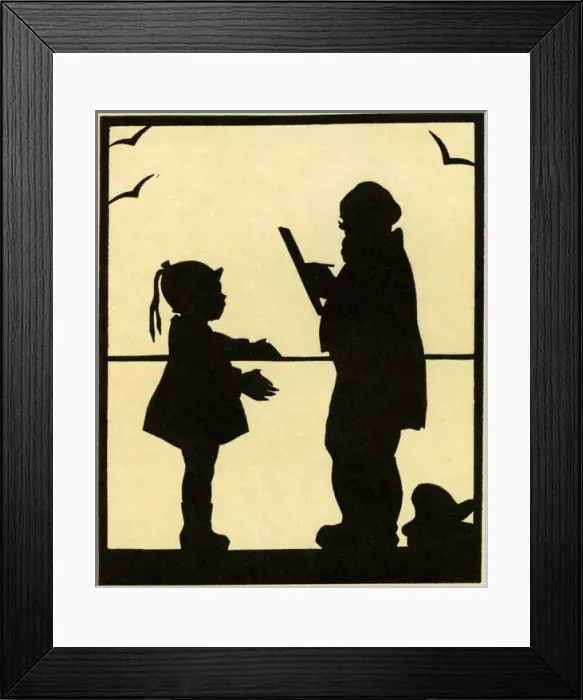 Framed Print : The Embankment artist in silhouette
