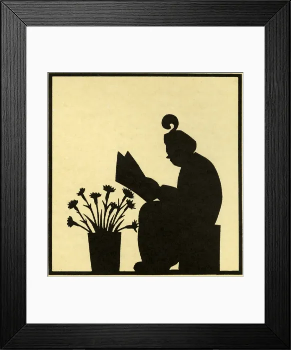 Framed Print : Flower-seller in silhouette Framed Print : Flower-seller in silhouette