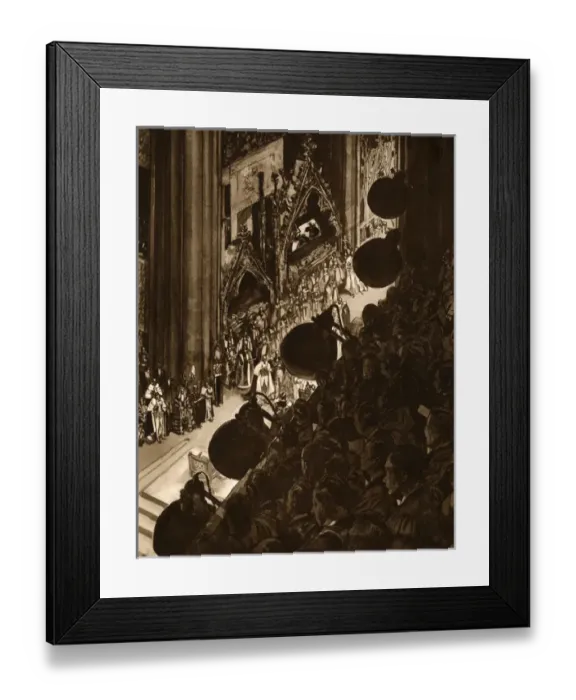 Framed Print : George VI Coronation filmed Framed Print : George VI Coronation filmed