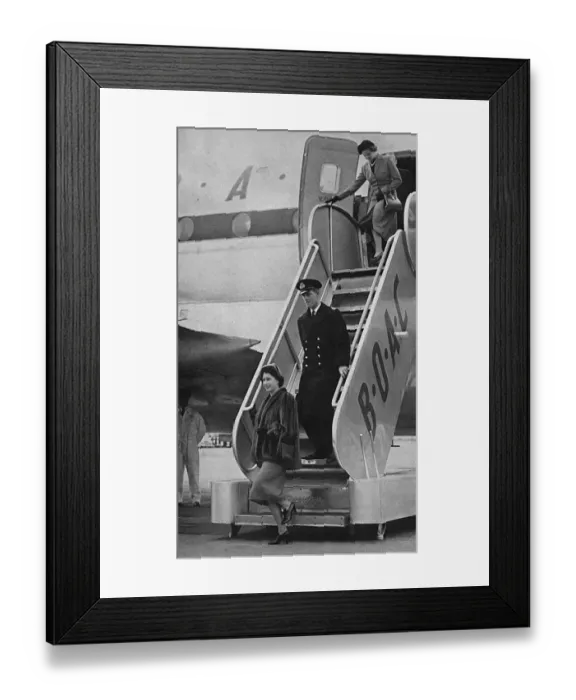 Framed Print : Princess Elizabeth and Prince Philip in Canada Framed Print : Princess Elizabeth and Prince Philip in Canada