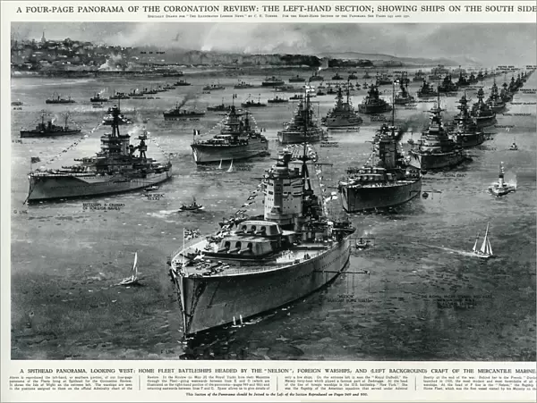 Spithead panorama, ships on south side