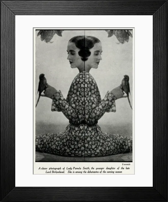 Framed Print : Lady Pamela Smith by Madame Yevonde Framed Print : Lady Pamela Smith by Madame Yevonde