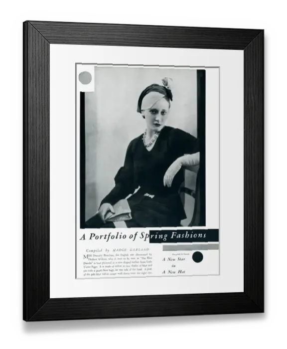 Framed Print : Dorothy Bouchier by Madame Yevonde Framed Print : Dorothy Bouchier by Madame Yevonde