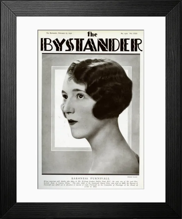 Framed Print : Baroness Furnivall by Madame Yevonde Framed Print : Baroness Furnivall by Madame Yevonde