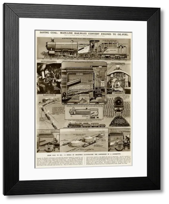 Framed Print : Railway engines converted to oil fuel by G. H. Davis Framed Print : Railway engines converted to oil fuel by G. H. Davis