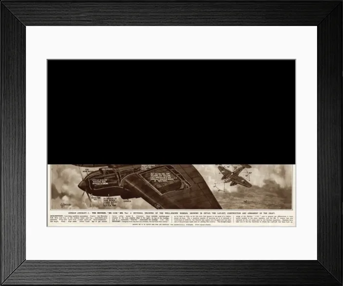 Framed Print : German aircraft, the Heinkel, by G. H. Davis Framed Print : German aircraft, the Heinkel, by G. H. Davis