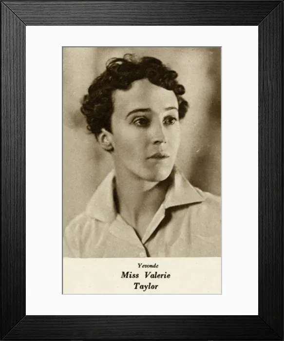 Framed Print : Valerie Taylor by Madame Yevonde Framed Print : Valerie Taylor by Madame Yevonde