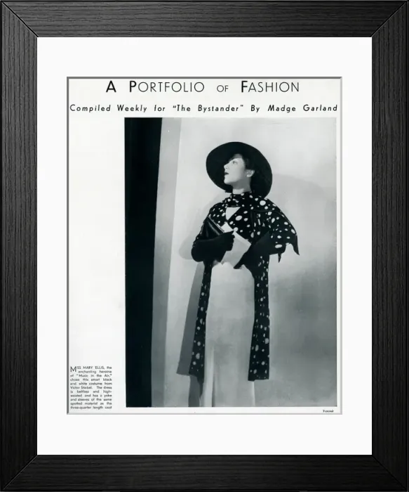 Framed Print : Mary Ellis by Madame Yevonde Framed Print : Mary Ellis by Madame Yevonde