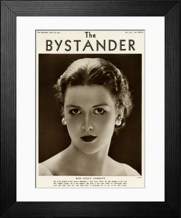 Framed Print : Susan Corbett by Madame Yevonde Framed Print : Susan Corbett by Madame Yevonde