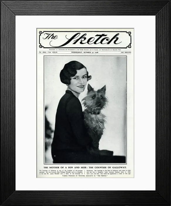 Framed Print : Countess of Galloway by Madame Yevonde Framed Print : Countess of Galloway by Madame Yevonde