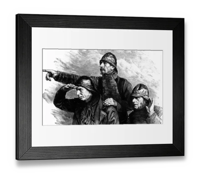 Framed Print : Lifeboatmen, c1870 Framed Print : Lifeboatmen, c1870
