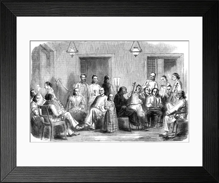 Framed Print : Chinese musical party at Manila Framed Print : Chinese musical party at Manila