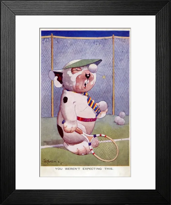 Framed Print : Bonzo - Postcard by George Studdy Framed Print : Bonzo - Postcard by George Studdy