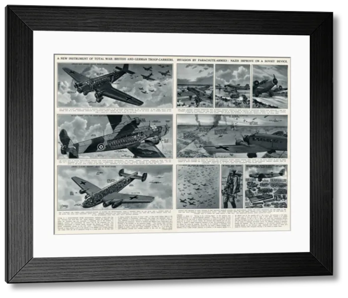 Framed Print : New instrument of total war by G. H. Davis Framed Print : New instrument of total war by G. H. Davis