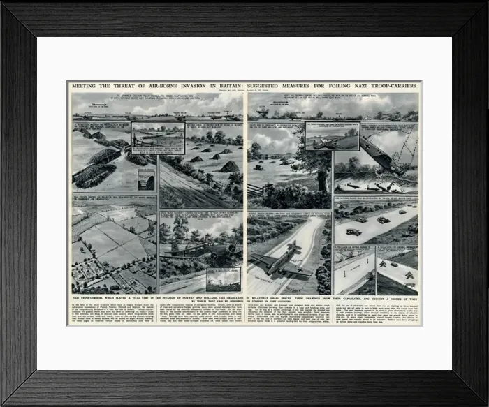 Framed Print : Measures for foiling troop carriers by G. H. Davis Framed Print : Measures for foiling troop carriers by G. H. Davis