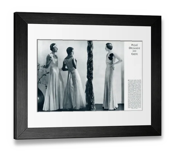 Framed Print : Three society models by Madame Yevonde Framed Print : Three society models by Madame Yevonde