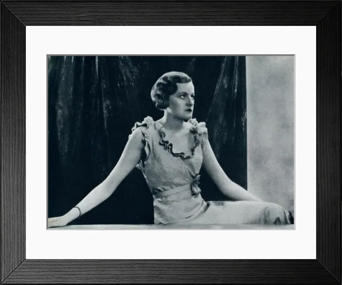 Framed Print : Miss Bunting Stephenson by Madame Yevonde Framed Print : Miss Bunting Stephenson by Madame Yevonde