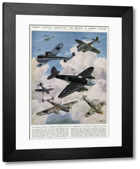 Framed Print : German aircraft camouflage by G. H. Davis Framed Print : German aircraft camouflage by G. H. Davis