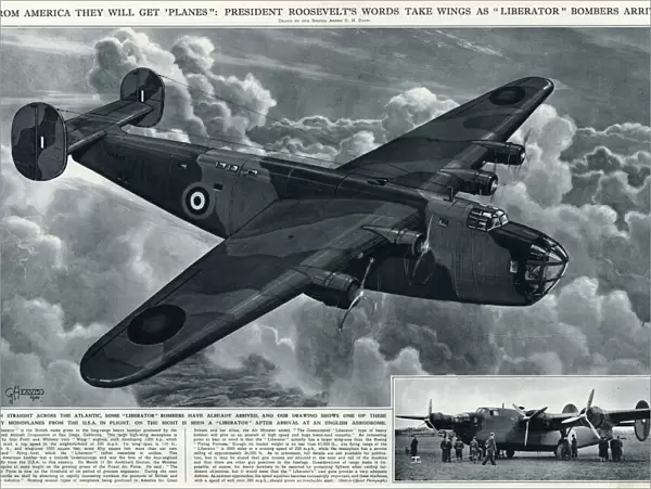 American Liberator bomber by G. H. Davis