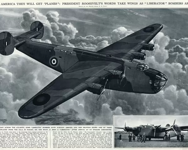 American Liberator bomber by G. H. Davis