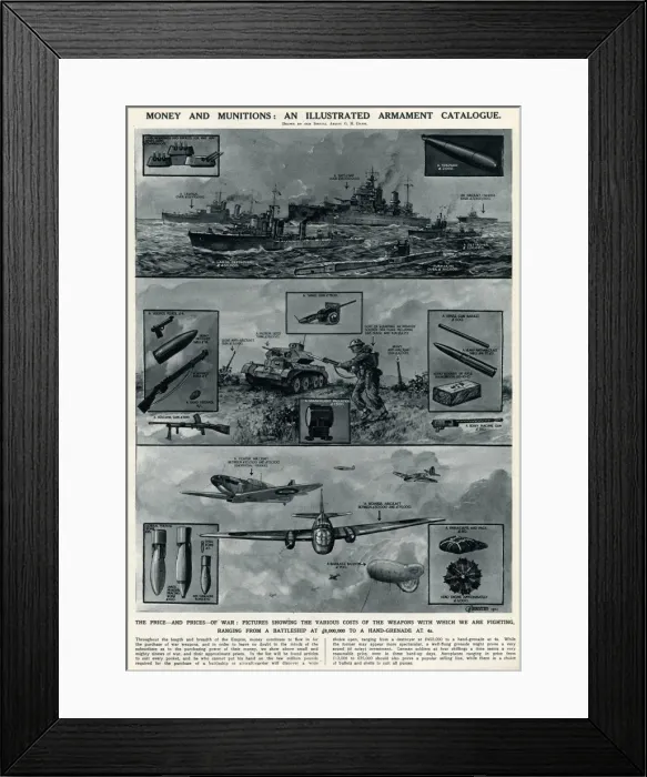 Framed Print : Money and munitions by G. H. Davis Framed Print : Money and munitions by G. H. Davis