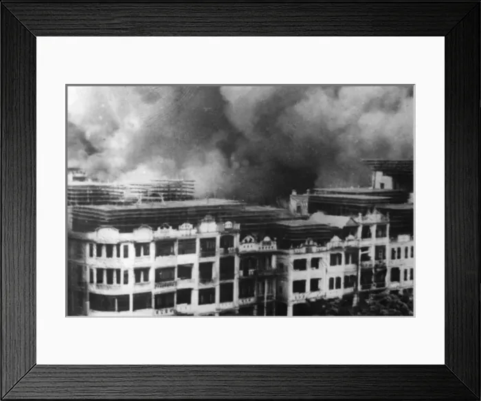 Framed Print : Japanese bombing of Canton Framed Print : Japanese bombing of Canton