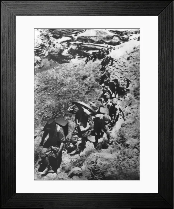Framed Print : Japanese artillerymen Framed Print : Japanese artillerymen