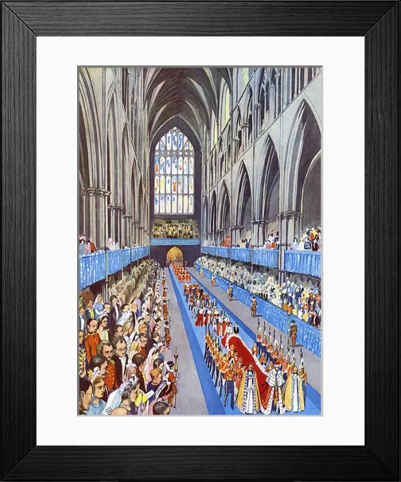 Framed Print : Coronation ceremonial procession 1937 Framed Print : Coronation ceremonial procession 1937