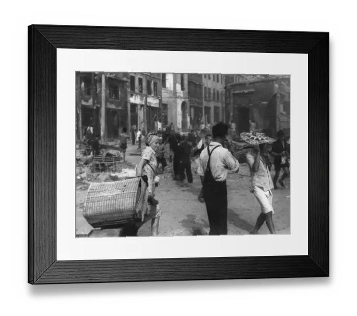 Framed Print : Chongqing following bombing Framed Print : Chongqing following bombing