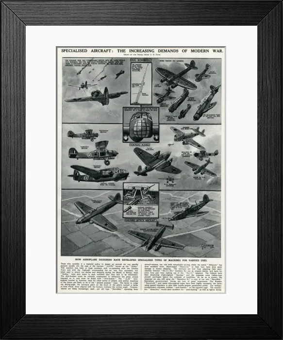 Framed Print : Specialised aircraft by G. H. Davis Framed Print : Specialised aircraft by G. H. Davis