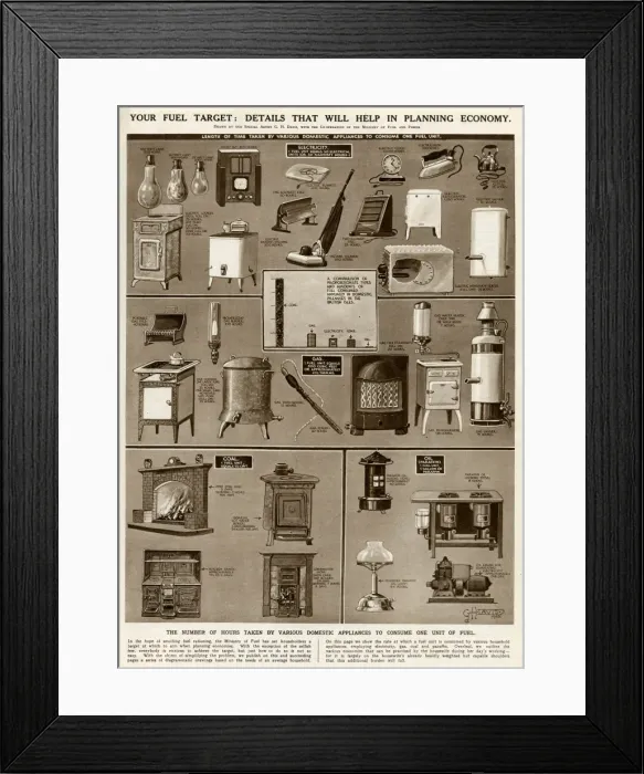 Framed Print : Fuel for domestic appliances by G. H. Davis Framed Print : Fuel for domestic appliances by G. H. Davis