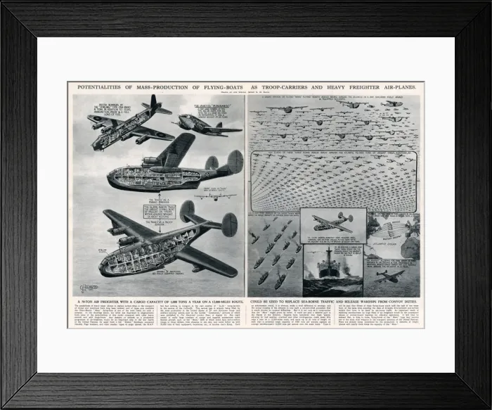 Framed Print : Mass production of aircraft by G. H. Davis Framed Print : Mass production of aircraft by G. H. Davis