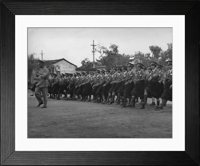 Framed Print : Chinese female police recruits Framed Print : Chinese female police recruits