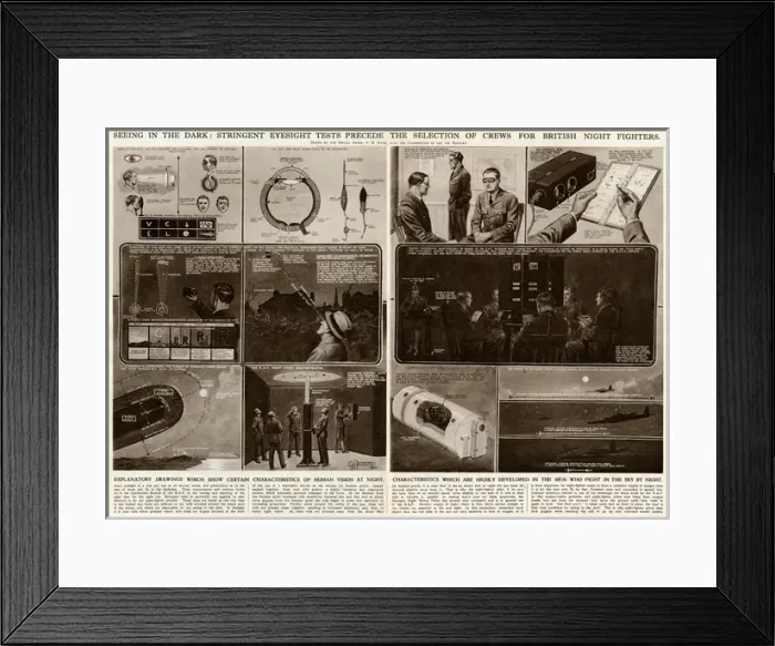 Framed Print : Crews for British night fighters by G. H. Davis Framed Print : Crews for British night fighters by G. H. Davis