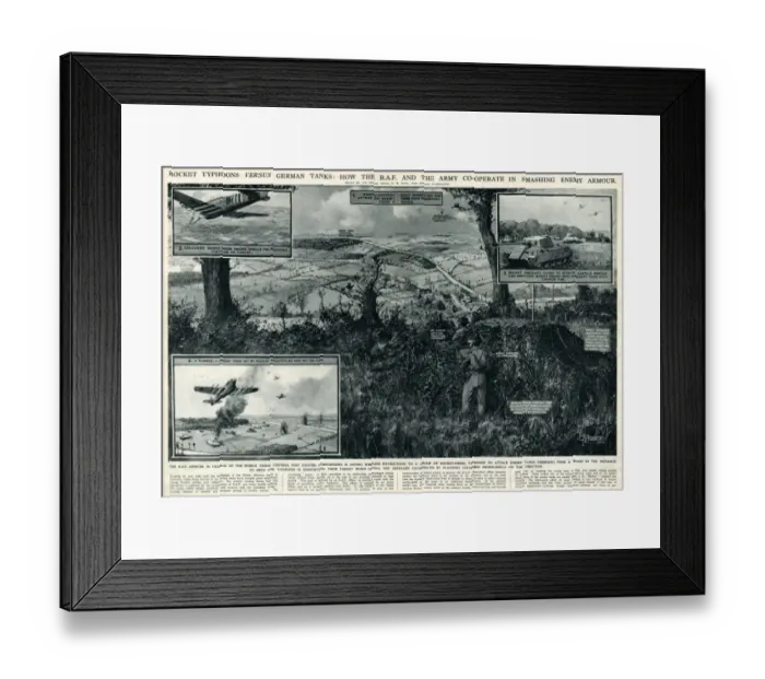 Framed Print : RAF and Army cooperate against enemy by G. H. Davis Framed Print : RAF and Army cooperate against enemy by G. H. Davis