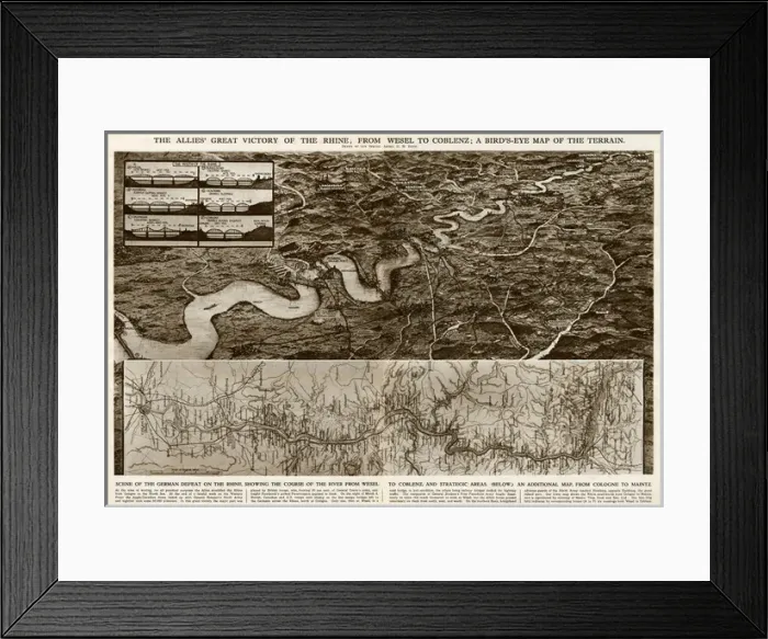 Framed Print : Allies victory of the Rhine by G. H. Davis Framed Print : Allies victory of the Rhine by G. H. Davis
