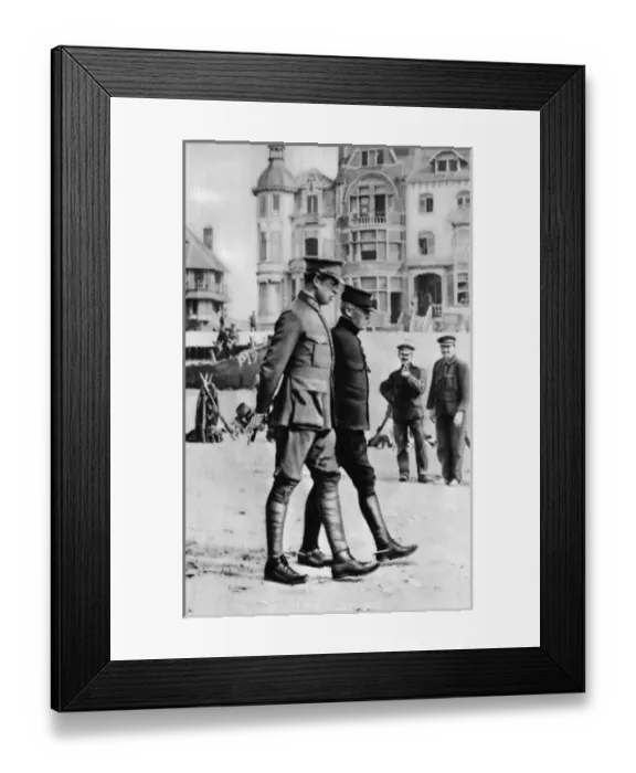Framed Print : King Albert I of Belgium and General Jacques de Dixmude Framed Print : King Albert I of Belgium and General Jacques de Dixmude