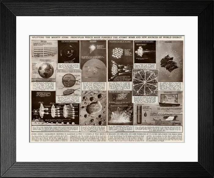 Framed Print : Splitting the atom by G. H. Davis Framed Print : Splitting the atom by G. H. Davis
