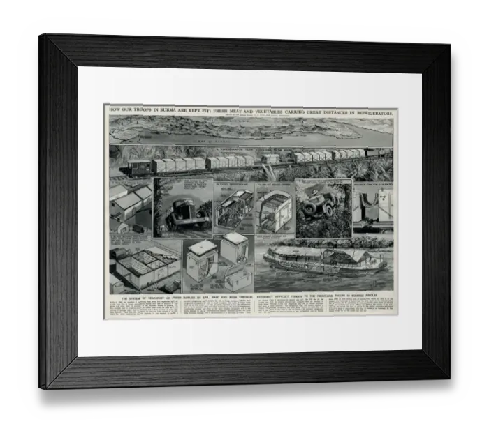 Framed Print : Allied troops in Burma by G. H. Davis Framed Print : Allied troops in Burma by G. H. Davis