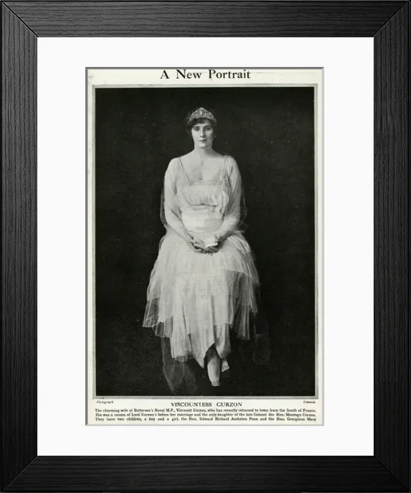 Framed Print : Viscountess Curzon by Madame Yevonde Framed Print : Viscountess Curzon by Madame Yevonde