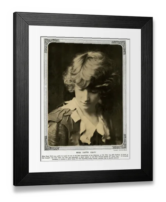 Framed Print : Miss Faith Celli by Madame Yevonde Framed Print : Miss Faith Celli by Madame Yevonde