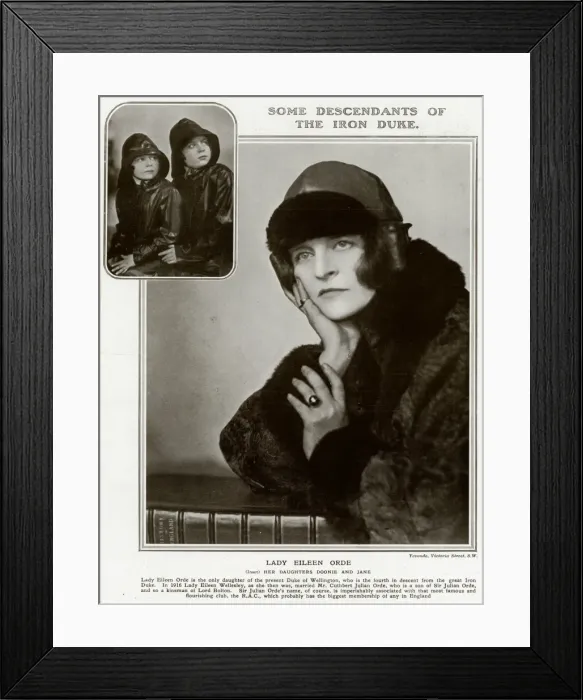 Framed Print : Lady Eileen Orde and daughters by Madame Yevonde Framed Print : Lady Eileen Orde and daughters by Madame Yevonde
