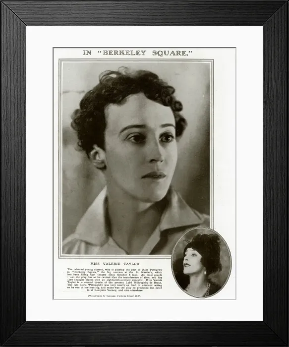 Framed Print : Valerie Taylor by Madame Yevonde Framed Print : Valerie Taylor by Madame Yevonde