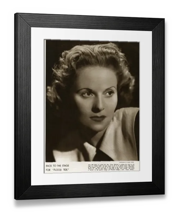 Framed Print : Ann Todd in 1938 Framed Print : Ann Todd in 1938