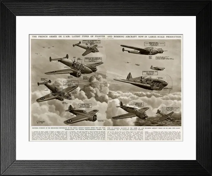 Framed Print : French Air Force by G. H. Davis Framed Print : French Air Force by G. H. Davis