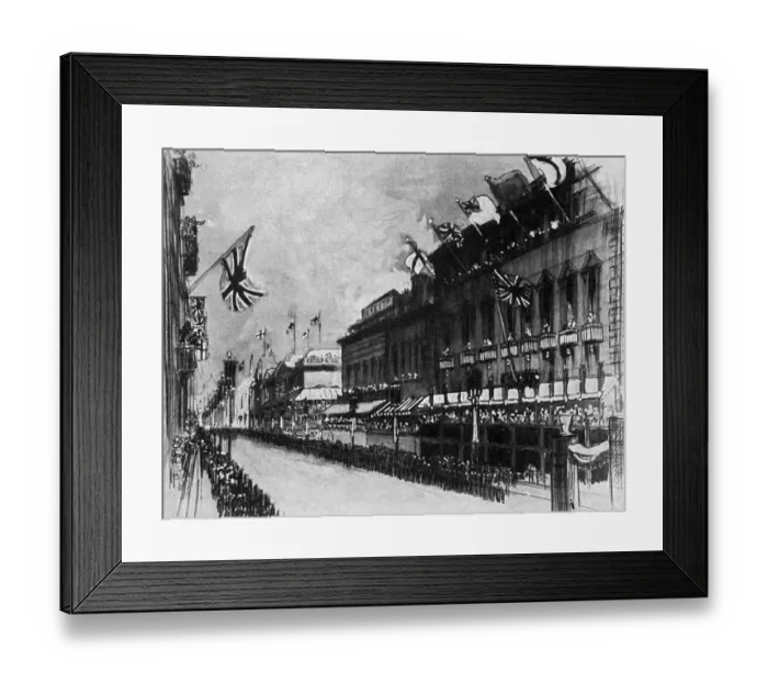 Framed Print : 1937 Coronation - Clubland adorned Framed Print : 1937 Coronation - Clubland adorned