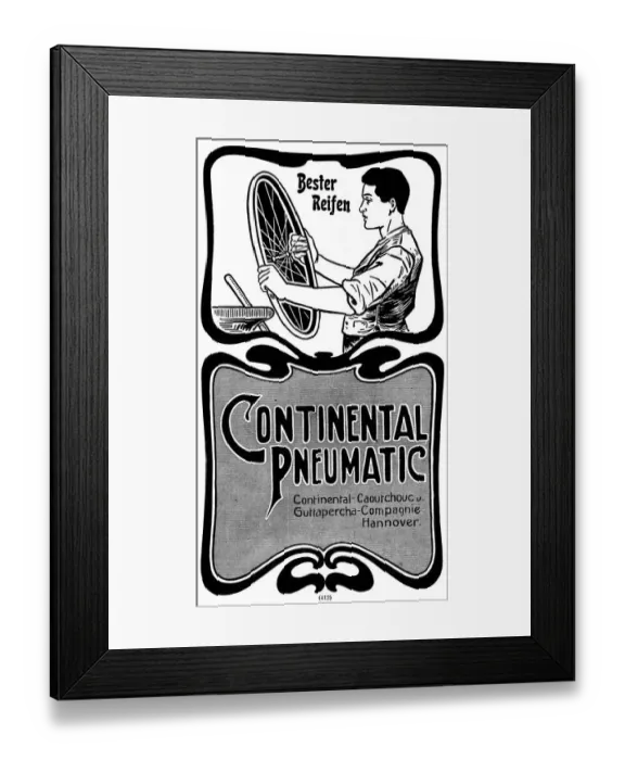 Framed Print : Manufacture of Continental Pneumatic tyres, 1900 Framed Print : Manufacture of Continental Pneumatic tyres, 1900