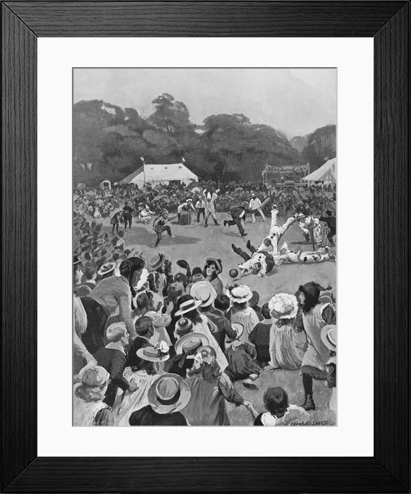 Framed Print : Childrens Coronation Fete in Victoria Park, 1902 Framed Print : Childrens Coronation Fete in Victoria Park, 1902